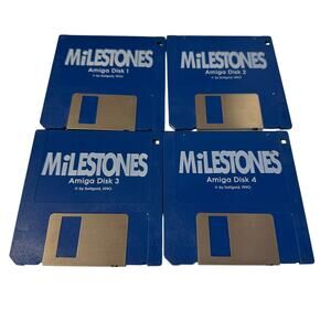 Milestones - Softgold 1990 - Commodore Amiga Version 3.5 Floppy 4 Discs